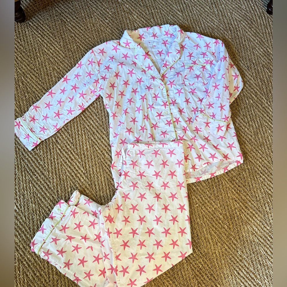 Marigot Azalea Block Print Starfish Pajama Set